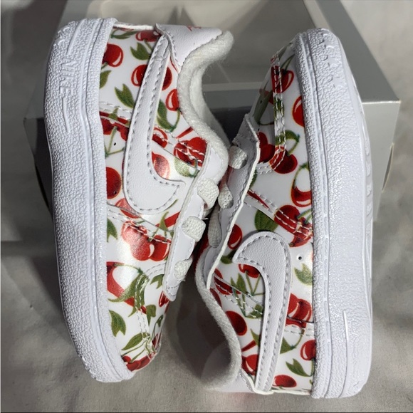 Nike Air Force 1 Crib SE Sneakers Limited Edition Cherries Infant Unisex 2C/3C - Picture 4 of 6